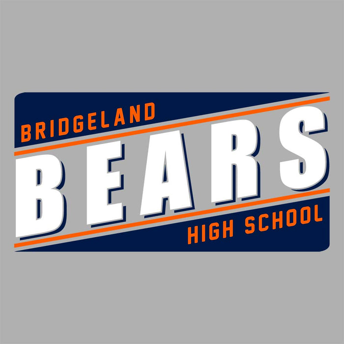 Close-up of Bridgeland High School Bears Premium Carbon Grey Hoodie 84