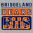 Close-up of Bridgeland High School Bears Sport Grey Classic Unisex Hoodie 86