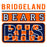 Close-up of Bridgeland High School Bears Unisex 3/4 sleeve Raglan T-shirt 86