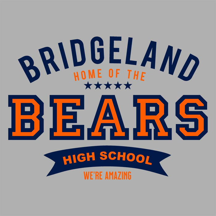 Close-up of Bridgeland High School Bears Sport Grey Classic Unisex Hoodie 96