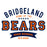 Close-up of Bridgeland High School Bears Unisex 3/4 sleeve Raglan T-shirt 96