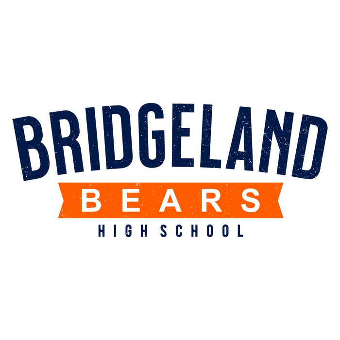 Close-up view of Bridgeland High School Bears Unisex 3/4 sleeve Raglan T-shirt 021