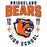 Close-up view of Bridgeland High School Bears Unisex 3/4 sleeve Raglan T-shirt 204
