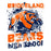 Close-up view of Bridgeland High School Bears Unisex 3/4 sleeve Raglan T-shirt 205