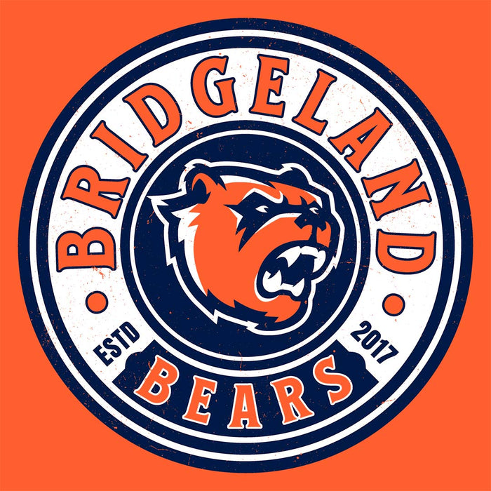 Close-up view of Bridgeland High School Bears Classic Unisex Orange T-shirt 220