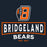 Close-up view of Bridgeland High School Bears Women's Navy Blue T-shirt 228