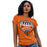 Woman wearing a Bridgeland High School Bears Women's Orange T-shirt 14