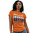 Woman wearing a Bridgeland High School Bears Women's Orange T-shirt 86