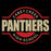 Close-up view of Caney Creek High School Panthers Women's Black T-shirt 011