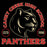 Close-up view of Caney Creek High School Panthers Women's Black T-shirt 208