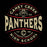 Close-up view of Caney Creek High School Panthers Women's Black T-shirt 218