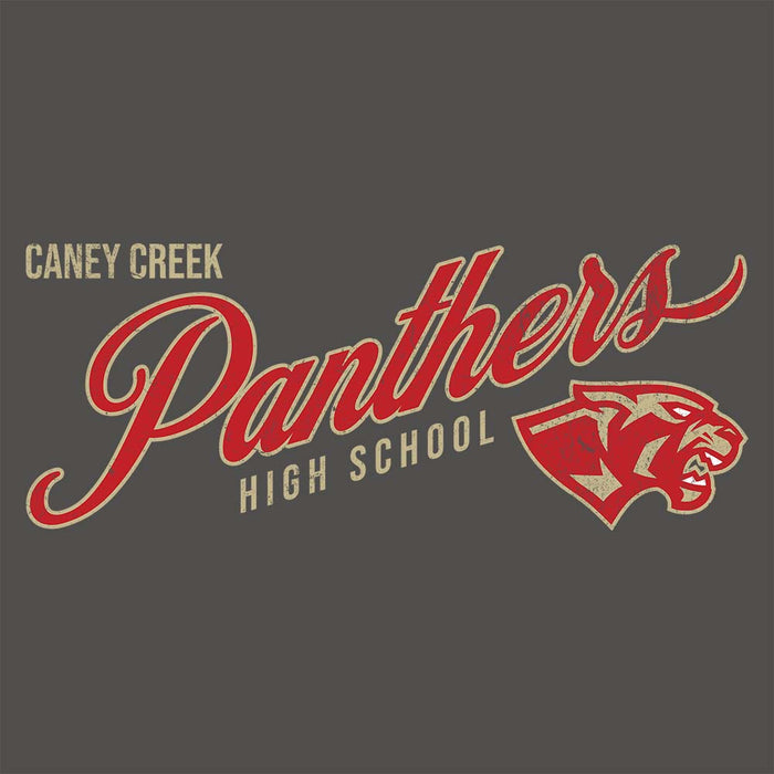 Close-up view Caney Creek High School Panthers Asphalt Premium Unisex T-shirt 223