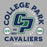 Close-up of College Park High School Cavaliers Premium Athletic Heather Unisex T-shirt 207