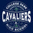 Close-up of College Park High School Cavaliers Premium Navy Unisex T-shirt 220