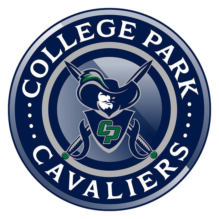 Close-up of College Park High School Cavaliers Unisex 3/4 sleeve Raglan T-shirt 221