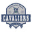 Close-up of College Park High School Cavaliers Unisex 3/4 sleeve Raglan T-shirt 223