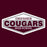 Close-up view of Cinco Ranch High School Cougars Classic Unisex Maroon T-shirt 009