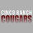 Close-up view of Cinco Ranch High School Cougars Classic Unisex Sport Grey T-shirt 024