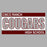 Close-up view of Cinco Ranch High School Cougars Classic Unisex Sport Grey T-shirt 098