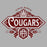 Close-up of Cinco Ranch High School Cougars Sport Grey Classic Unisex Hoodie 210