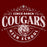 Close-up of Cinco Ranch High School Cougars Premium Maroon Unisex T-shirt 213