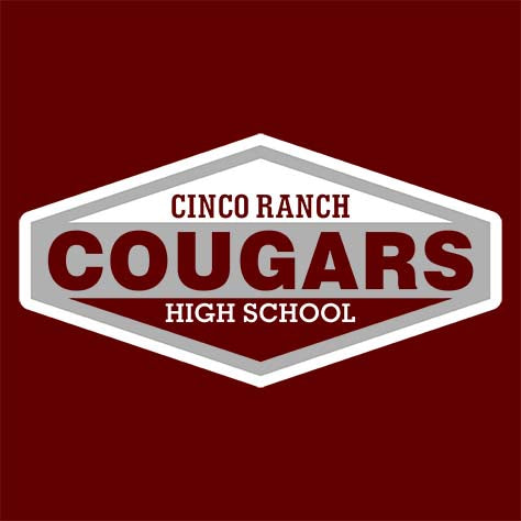 Cinco Ranch Cougars Maroon Unisex T-shirt 09