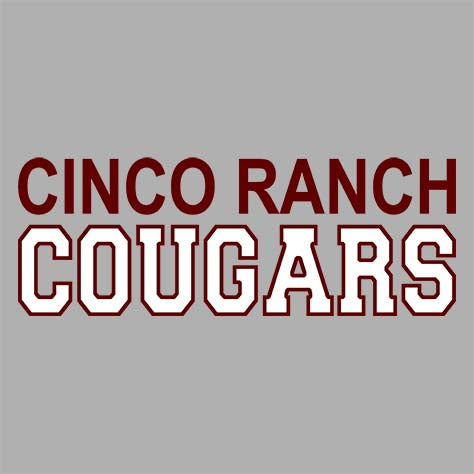 Cinco Ranch Cougars Grey Unisex T-shirt 10