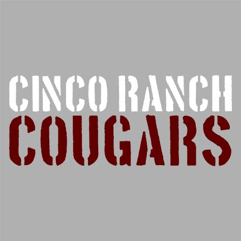 Cinco Ranch Cougars Grey Unisex T-shirt 17