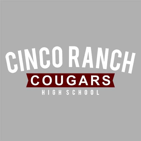 Cinco Ranch Cougars Grey Unisex T-shirt 21