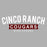 Cinco Ranch Cougars Grey Unisex T-shirt 21