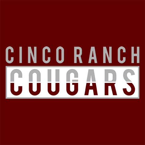 Cinco Ranch Cougars Maroon Unisex Hoodie 31