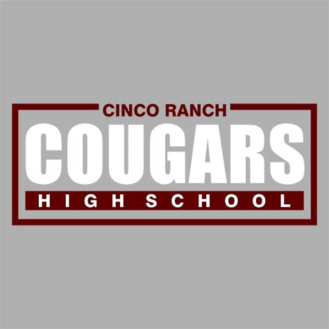 Cinco Ranch Cougars Grey Unisex T-shirt 49