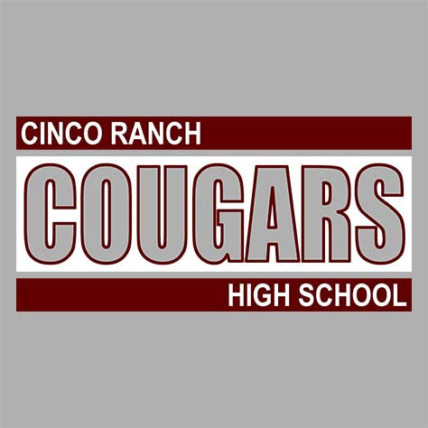 Cinco Ranch Cougars Grey Unisex Hoodie 98