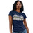 Woman wearing a Klein Collins High School Tigers Navy Women's T-shirts 31