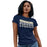 Woman wearing a Klein Collins High School Tigers Navy Women's T-shirts 35