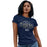 Woman wearing a Klein Collins High School Tigers Navy Women's T-shirts 40