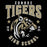 Close-up view of Conroe High School Tigers Black Premium Unisex Hoodie 211