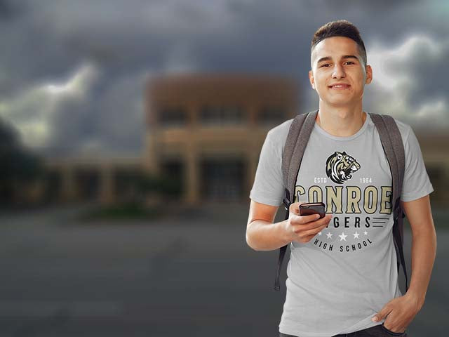 Conroe High School Tigers Premium T-shirts All Products Page