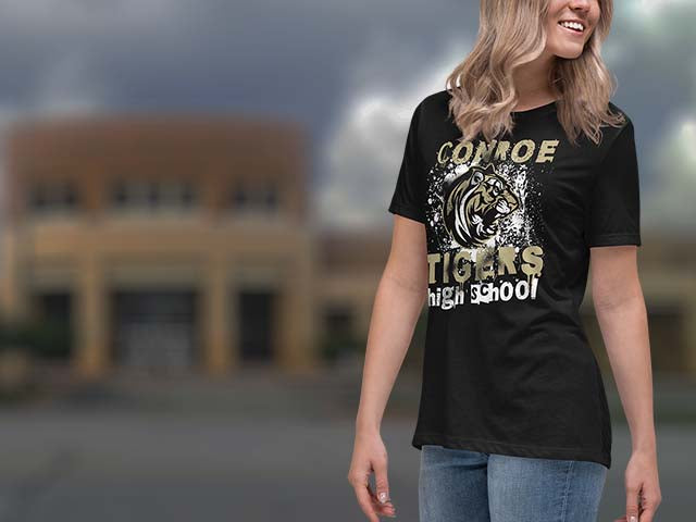 Conroe High School Tigers Women's T-shirts All Products Page
