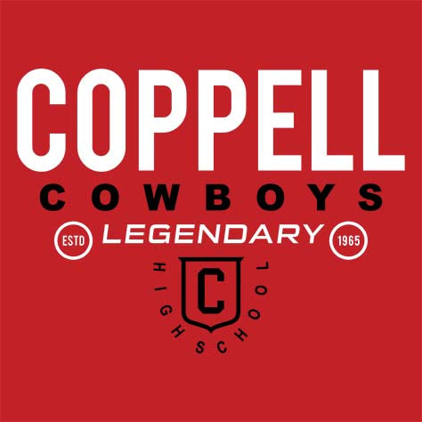 Coppell High School Women's Red T-shirt 03