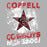 Close-up view of Coppell High School Cowboys Unisex 3/4 sleeve Raglan T-shirt 209