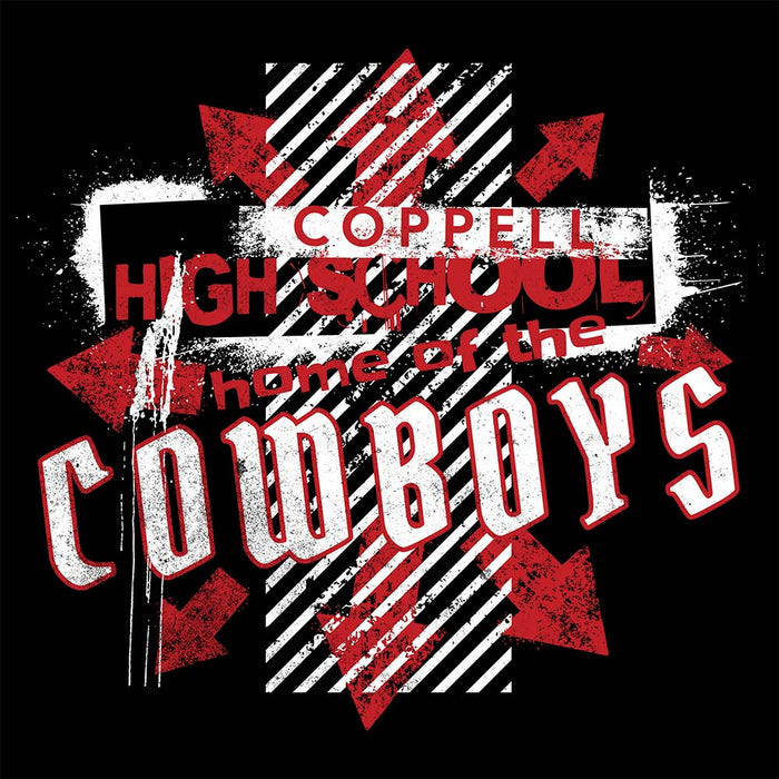 Close-up of Coppell High School Cowboys Black Classic Unisex T-shirt 210