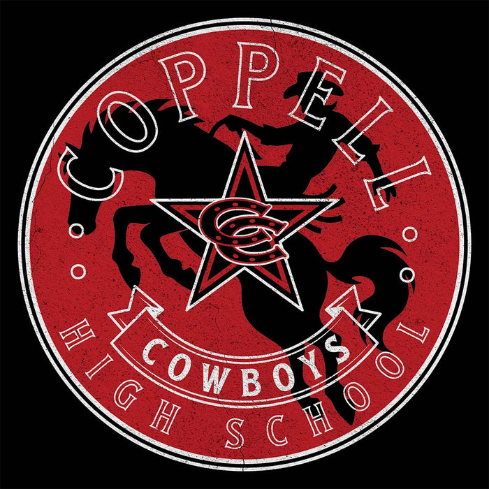 Close-up view of Coppell High School Cowboys Black Classic Unisex T-shirt 219