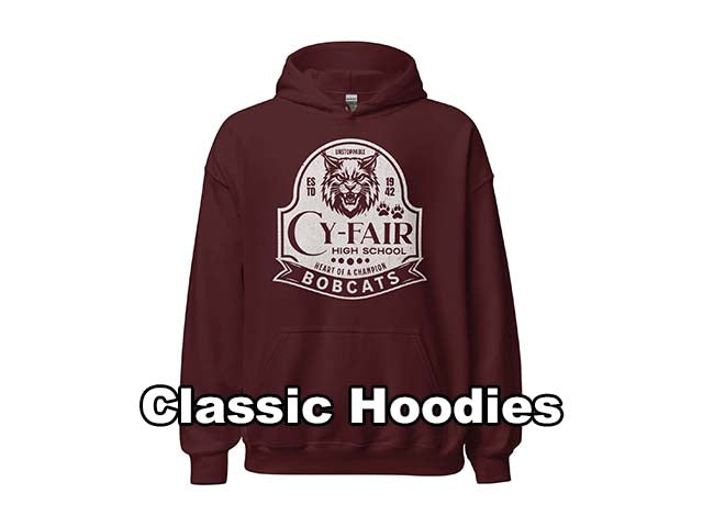 Classic Hoodies - Cy-Fair High School Bobcats