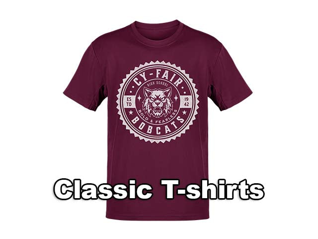Classic T-shirts - Cy-Fair High School Bobcats