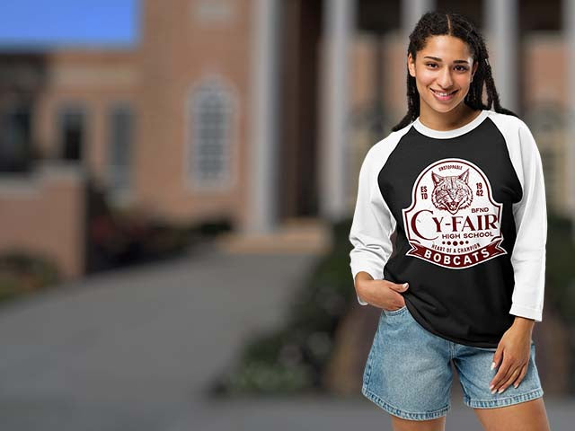 Cy-Fair High School Raglan T-shirts Collection Page