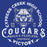 Close-up of Cypress Creek High School Cougars Royal Blue Premium Unisex T-shirt 208