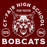 Close-up of Cy-Fair High School Bobcats Maroon Premium Unisex Hoodie 208