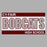 Close-up view of Cy-Fair High School Bobcats Unisex 3/4 sleeve Raglan T-shirt 098