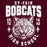 Close-up view of Cy-Fair High School Bobcats Maroon Classic Unisex T-shirt 204